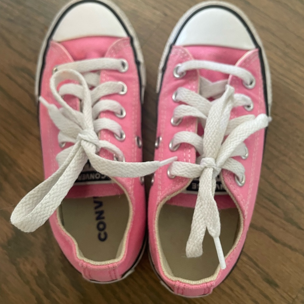 Converse Kids Pink Canvas Sneakers